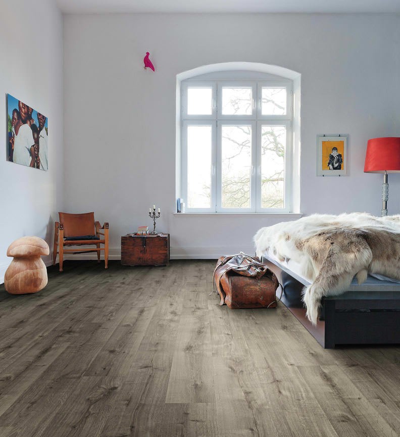 HARO LAMINATE DAILY EDITION 8MM TC PL 4V OAK CALLA GREY TEXTURED